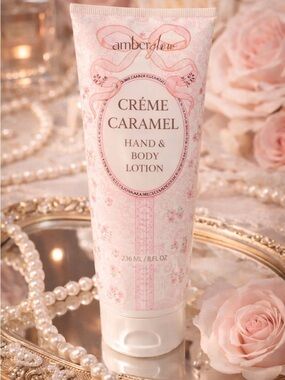 Amber Glow Crème Caramel Hand & Body Lotion 8 oz Sweet Luxe Scent